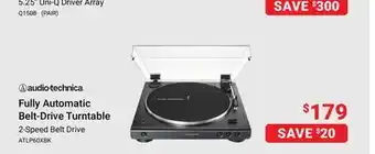 Visions Electronics Audio technica fully automatic belt-drive turntable offer