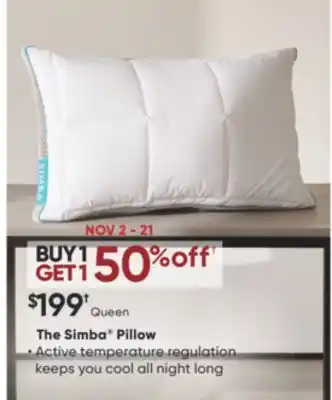 Sleep Country The simba pillow offer