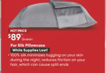 Sleep Country Pur silk pillowcase offer