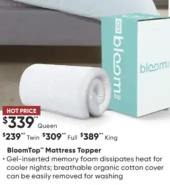 Dormez Vous Bloomtop mattress topper offer