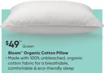 Dormez Vous Bloom-organic cotton pillow offer