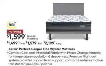 Dormez Vous Serta perfect sleeper elite wynter mattress offer