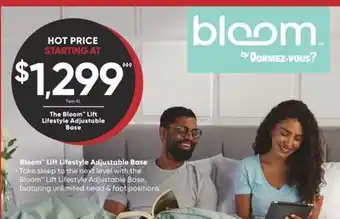 Dormez Vous The bloom lift lifestyle adjustable base offer