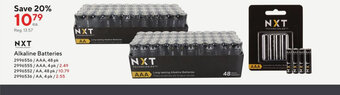 Staples NXT Alkaline Batteries offer