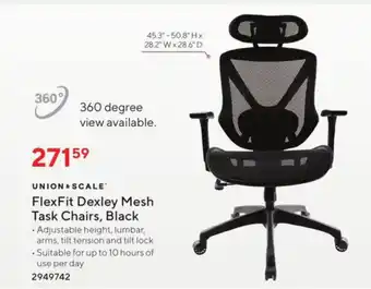 Staples Flexfit Dexley Mesh Task Chairs offer