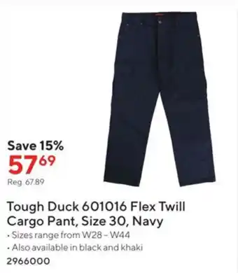 Staples Tough Duck offer