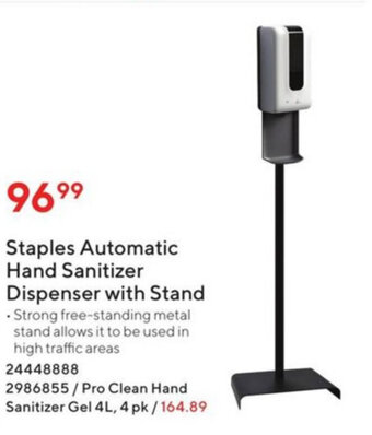 Staples Staples Automatic Hand Sanitizer offer