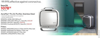 Staples AeraMax Pro Air Purifier Stainless Steel offer