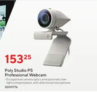 Staples Poly Sutdio P5 Professional Webcam offer