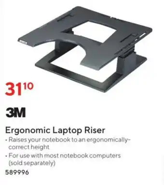 Staples Ergonomic Laptop Riser offer