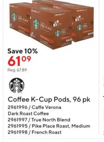 Staples Coffee K-Cup Pods offer