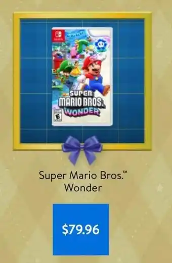 Walmart Super Mario Bros Wonder offer