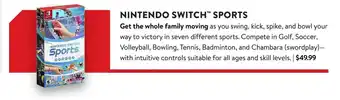 Walmart NINTENDO SWITCH SPORTS offer
