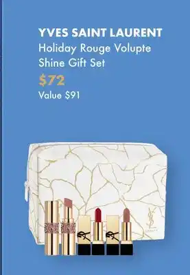 Sephora Ysl holiday rouge volupte shine gift set offer
