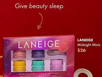 Sephora Laneige midnight minis offer