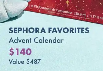 Sephora Sephora favorites advent calendar offer