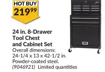 Princess Auto 24 in. 8-drawer tool chest and cabinet set offer