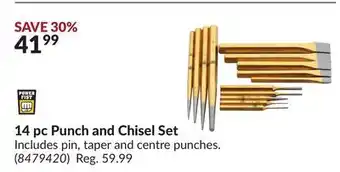 Princess Auto 14 pc punch and chisel set offer