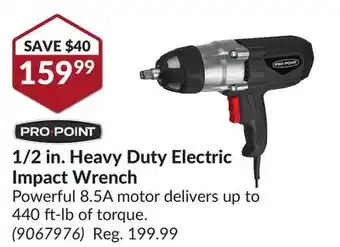 Princess Auto 1/2 in. heavy duty electric impact wrench offer