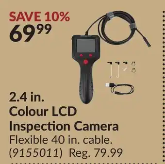 Princess Auto 2.4 in. colour lcd inspection camera offer