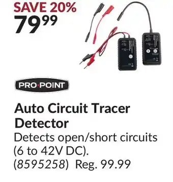 Princess Auto Auto circuit tracer detector offer