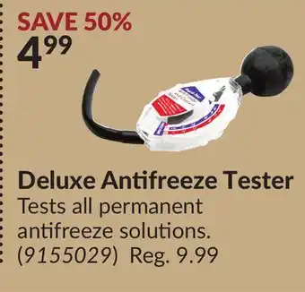 Princess Auto Deluxe antifreeze tester offer