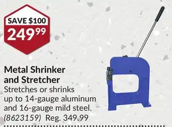 Princess Auto Metal shrinker and stretcher offer