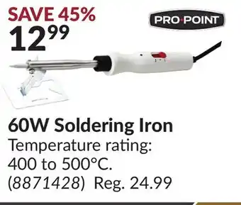 Princess Auto 60w soldering iron offer