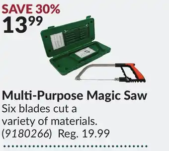 Princess Auto Multi-purpose magic saw offer
