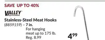 Princess Auto Stainless-steel meat hooks offer