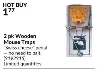 Princess Auto 2 pk wooden mouse traps offer