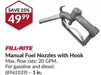 Princess Auto Manual fuel nozzles offer