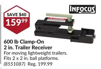 Princess Auto 600 lb clamp-on 2 in. trailer receiver offer
