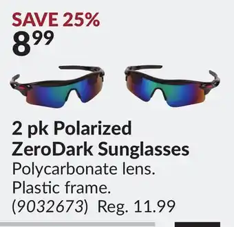 Princess Auto 2 pk polarized zerodark sunglasses offer