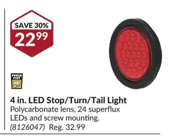 Princess Auto 4 in. led stop/turn/tail light offer