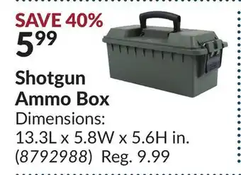 Princess Auto Shotgun ammo box offer