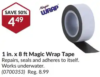 Princess Auto 1 in. x 8 ftmagic wrap tape offer