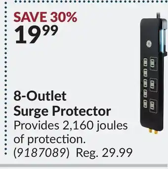 Princess Auto 8-outlet surge protector offer