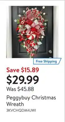 Walmart Peggybuy christmas wreath offer