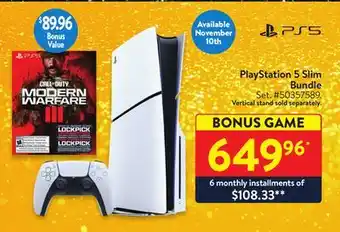Walmart Playstation 5 slim bundle offer