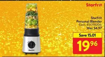 Walmart Starfrit personal blender offer