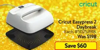 Walmart Cricut easypress 2 daybreak offer