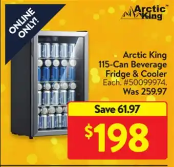 Walmart Arctic king 115-can beverage fridge & cooler offer