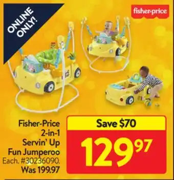 Walmart Fisher-price 2-in-1 servin' up fun jumperoo offer
