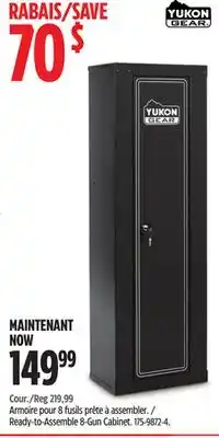 Canadian Tire Yukon gear ready-to-assemble 8-gun cabinet offer