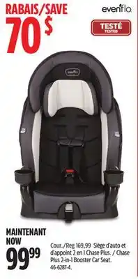 Canadian Tire Even filo chase plus 2-in-1 booster car seat offer