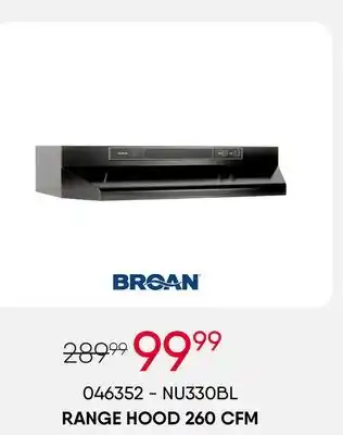 Meubles RD Range hood 260 cfm offer