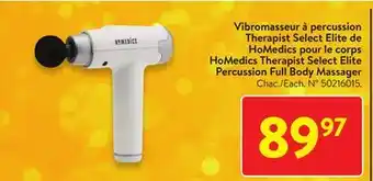 Walmart Homedics therapist select elite percussion full body massager offer
