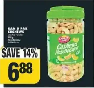 No Frills DAN D PAK CASHEWS offer