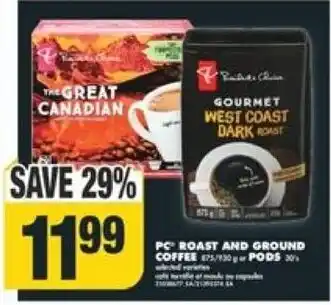 No Frills PC ROAST AND GROUND COFFEE OR PODS offer